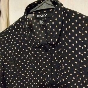 DKNY polka dot blouse